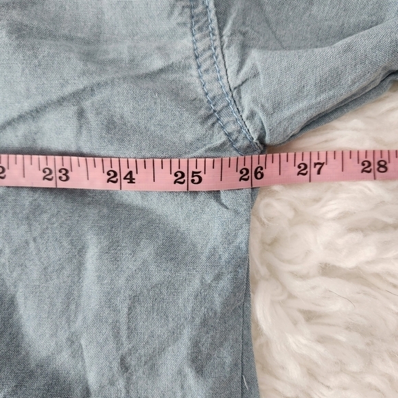 Thrill Jeans Plus Size Bling Detail Button Down Long Sleeve Shirt. Size 1X. New. - Picture 4 of 8